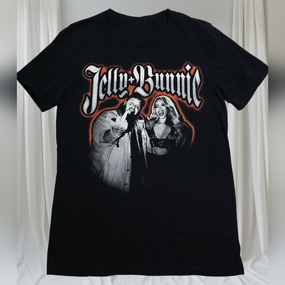 Jelly + Bunnie Top Size Small S Jelly Roll Shirt Backroad Baptism Tour T-shirt